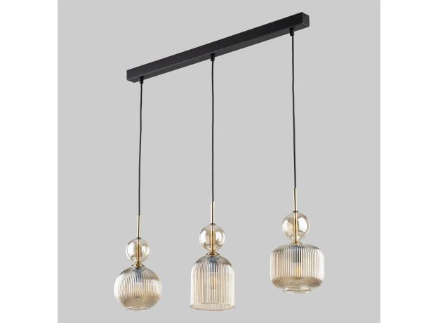 Подвесной светильник со стеклянными плафонами 11042 Sophia Cognac