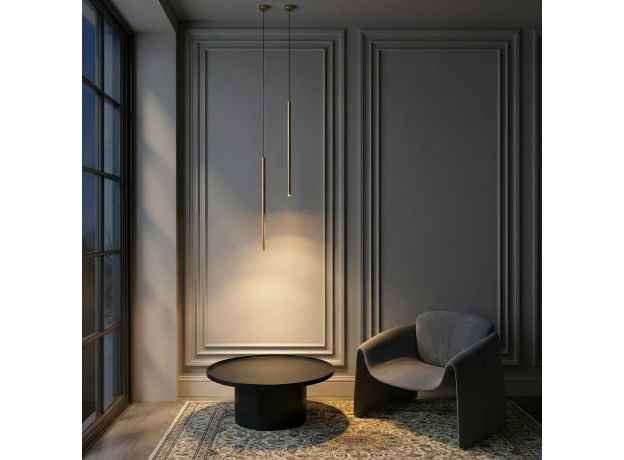 Подвесной светодиодный светильник Flinn 4W 3000K латунь 50263 LED