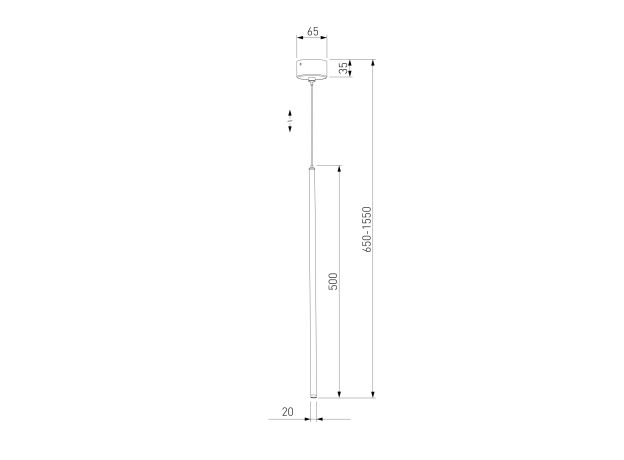 Подвесной светодиодный светильник Flinn 4W 4000K латунь 50263 LED