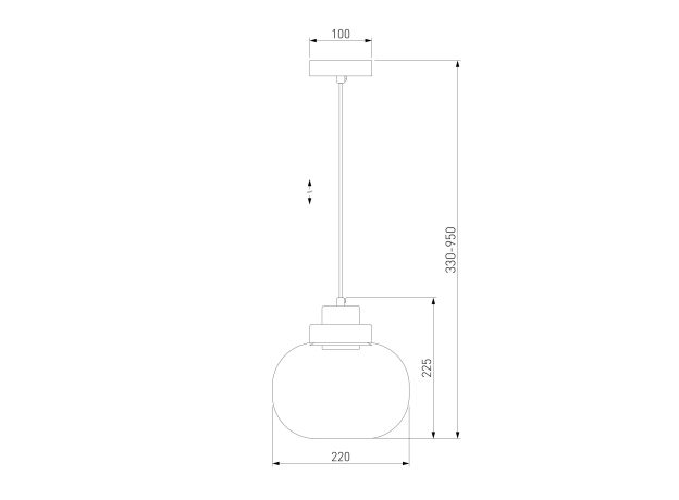 Подвесной светильник 50241/1 LED дымчатый