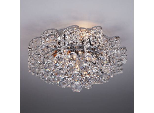 Хрустальная потолочная люстра 16017/6 хром