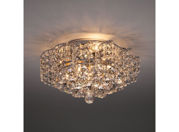 Хрустальная потолочная люстра 16017/6 хром