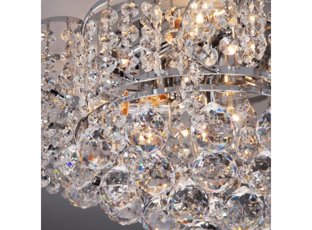 Хрустальная потолочная люстра 16017/6 хром