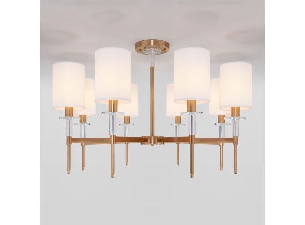 Классическая потолочная люстра 60132/8 латунь