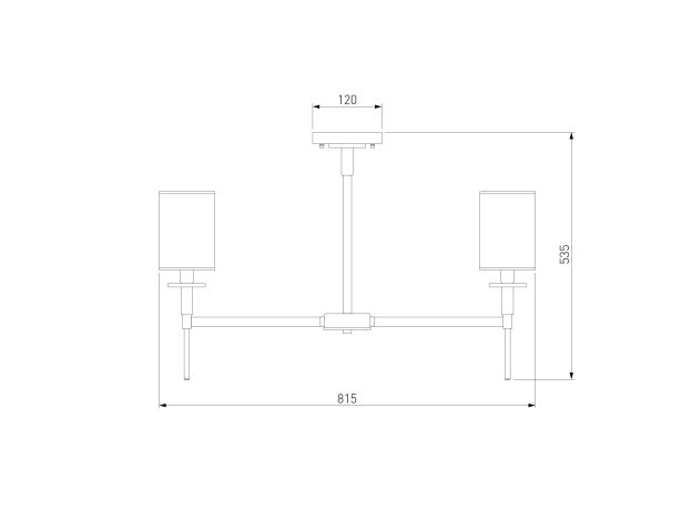 Классическая потолочная люстра 60132/8 латунь