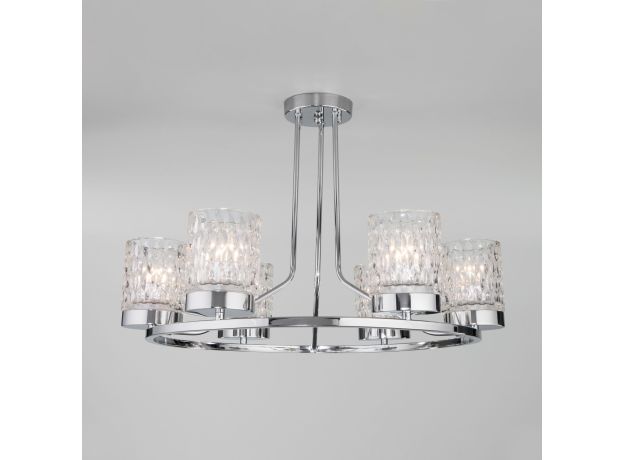 Потолочная люстра со стеклянными плафонами 60127/6 хром