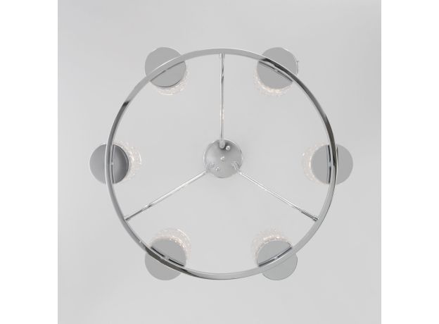 Потолочная люстра со стеклянными плафонами 60127/6 хром