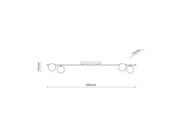 Потолочный светильник со стеклянными плафонами 11477 Imelo