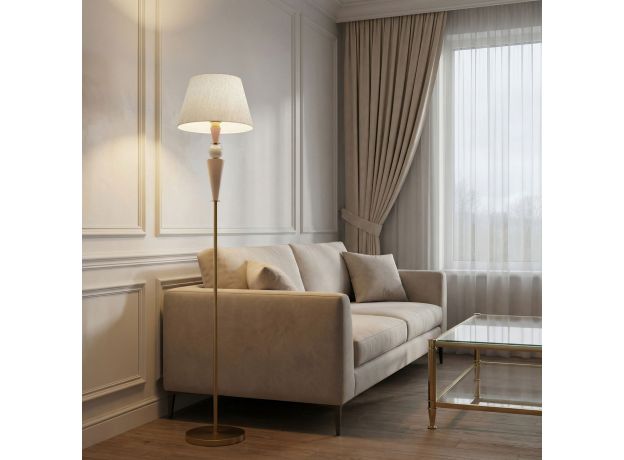 Торшер с декором из керамики 109014