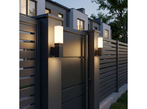 Уличный настенный светильник со светодиодами 1534 TECHNO LED 3000K чёрный 1534 TECHNO LED