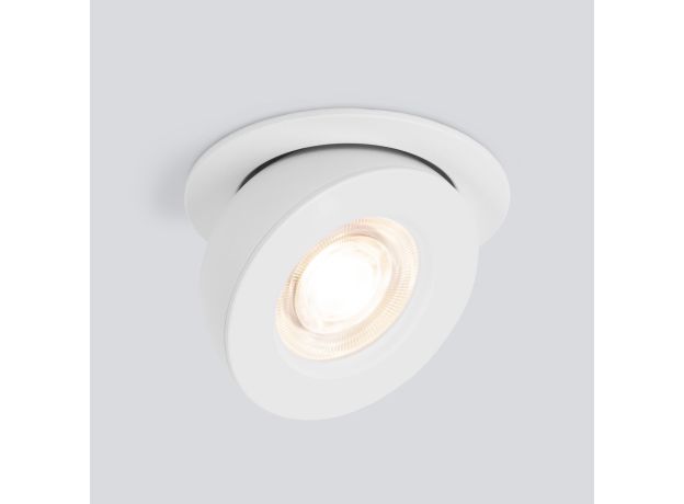 Встраиваемый точечный светодиодный светильник Pruno белый 25080/LED