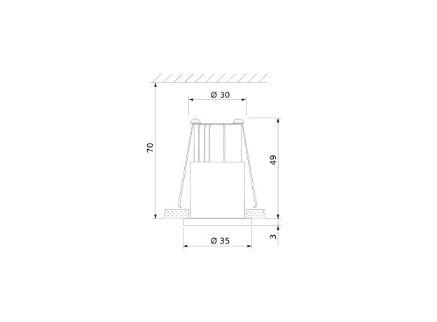 Встраиваемый светодиодный светильник 15269/LED