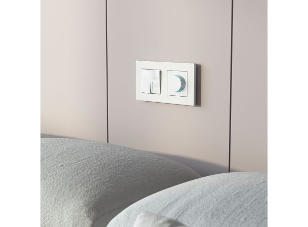 W1142101/ Диммер с подсветкой N (белый) W1142101