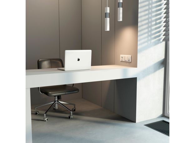 W1142101/ Диммер с подсветкой N (белый) W1142101