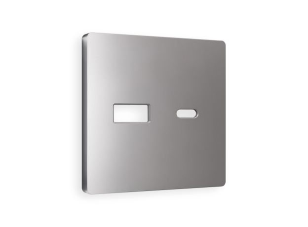 AP5110 Лицевая панель ALFA (Сталь матовый) для розетки 2USB тип A+C QUANT
