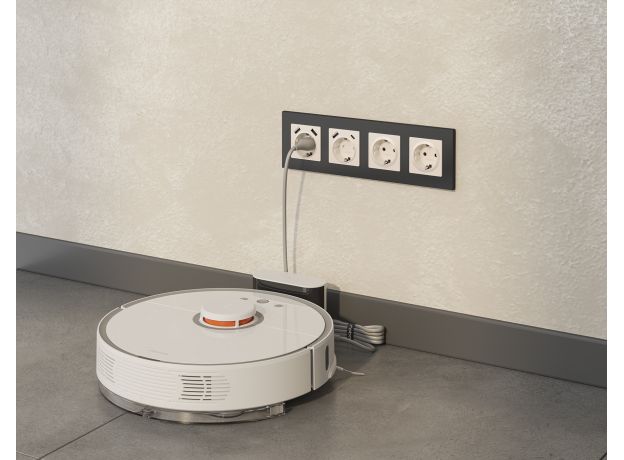 MA329010 Комплект механизма электрической розетки ALFA Бежевый матовый 2USB A+A 18W (быстрая зарядка) с/з QUANT (AP3290, VM155)