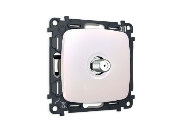 MO213050 Комплект механизма TV розетки SAT 5-2400MHz 3.5dB OMEGA Жемчуг QUANT (OP2130, VM215)