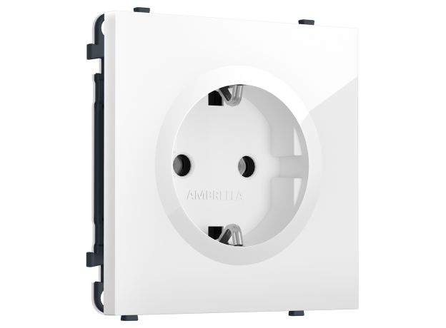MS106010 Комплект механизма электрической розетки SIGMA Белый глянец 50Hz 2P+E с/з 16A-250V QUANT PRO (SP1060, PR141)