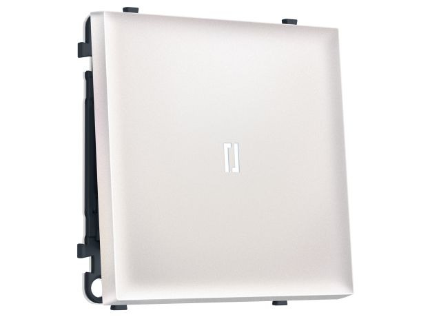 MS202035 Комплект механизма 1-кл проходного выключателя с подсветкой 5600K SIGMA Жемчуг 10A-250V QUANT PRO (SP2020, PR105, G25W)