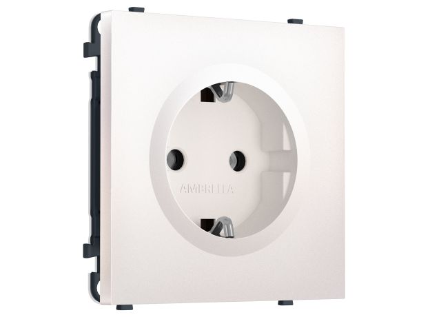 MS206010 Комплект механизма электрической розетки SIGMA Жемчуг 50Hz 2P+E с/з 16A-250V QUANT PRO (SP2060, PR141)