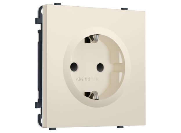 MS327010 Комплект механизма электрической розетки SIGMA Бежевый матовый 50Hz 2P+E с/з с/ш 16A-250V QUANT PRO (SP3270, PR141)