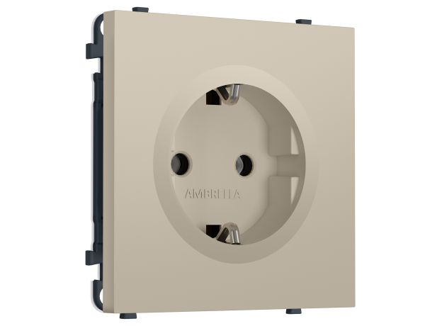 MS346010 Комплект механизма электрической розетки SIGMA Кашемир 50Hz 2P+E с/з 16A-250V QUANT PRO (SP3460, PR141)