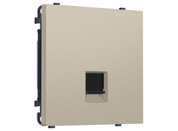 MS352005 Комплект механизма компьютерной розетки SIGMA Кашемир RJ-45 экранированной с/ш QUANT PRO (SP3520, PR185)