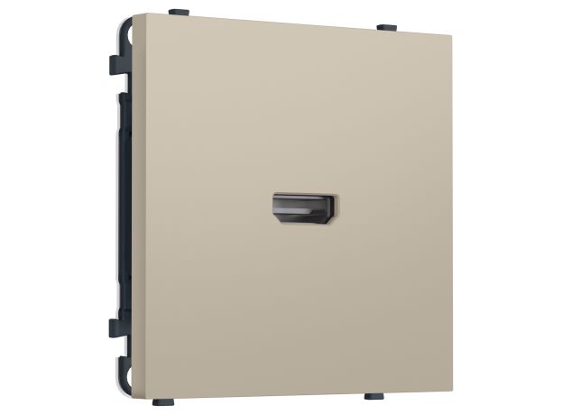 MS354030 Комплект механизма розетки HDMI 2.1 SIGMA Кашемир 30V/900MS 4K-120HZ 8K-60Hz QUANT PRO (SP3540, PR223)