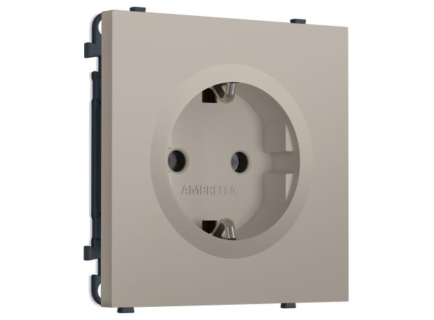 MS366010 Комплект механизма электрической розетки SIGMA Серо-бежевый матовый 50Hz 2P+E с/з 16A-250V QUANT PRO (SP3660, PR141)