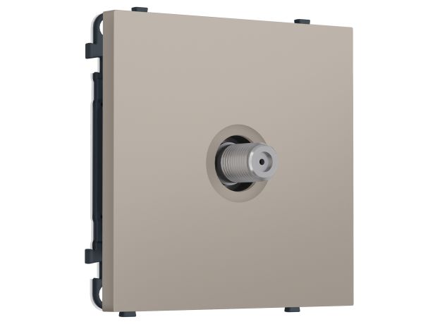 MS373050 Комплект механизма TV розетки SAT SIGMA Серо-бежевый матовый 5-2400MHz 3.5dB QUANT PRO (SP3730, PR215)