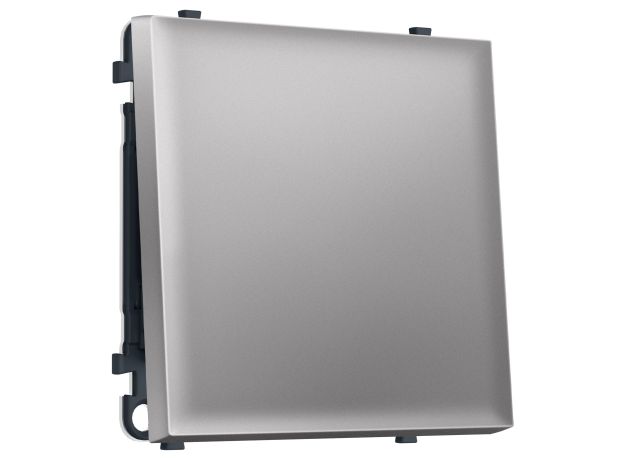 MS501050 Комплект механизма 1-кл выключателя с самовозвратом SIGMA Сталь матовый QUANT PRO (SP5010, PR113)