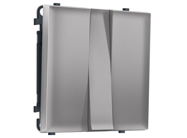 MS505010 Комплект механизма 3-кл выключателя SIGMA Сталь матовый 10A-250V QUANT PRO (SP5050, PR133)