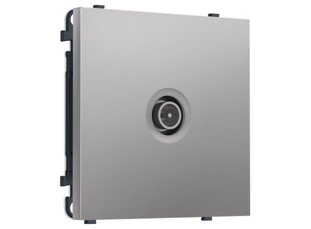 MS513030 Комплект механизма TV розетки проходной SIGMA Сталь матовый 5-1000 MHz 4dB QUANT PRO (SP5130, PR211)