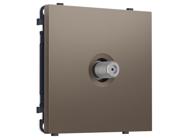 MS643050 Комплект механизма TV розетки SAT SIGMA Темная бронза матовый 5-2400MHz 3.5dB QUANT PRO (SP6430, PR215)