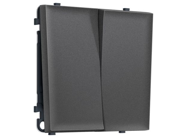MS653010 Комплект механизма 2-кл выключателя SIGMA Антрацит серый 10A-250V QUANT PRO (SP6530, PR115)