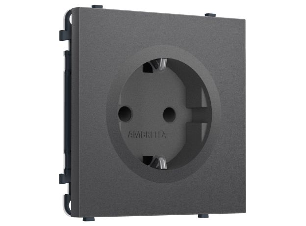 MS657010 Комплект механизма электрической розетки SIGMA Антрацит серый 50Hz 2P+E с/з с/ш 16A-250V QUANT PRO (SP6570, PR141)