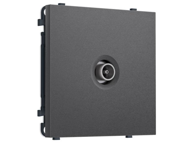 MS663010 Комплект механизма TV розетки оконечной SIGMA Антрацит серый 50-870 MHz 1dB QUANT PRO (SP6630, PR202)