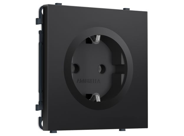 MS806010 Комплект механизма электрической розетки SIGMA Черный матовый 50Hz 2P+E с/з 16A-250V QUANT PRO (SP8060, PR141)
