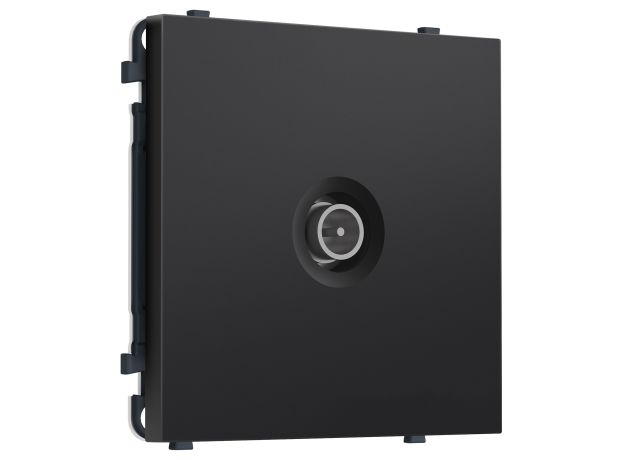 MS813005 Комплект механизма TV розетки оконечной экранированной SIGMA Черный матовый 5-1000MHz 3dB QUANT PRO (SP8130, PR199)