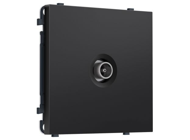 MS813010 Комплект механизма TV розетки оконечной SIGMA Черный матовый 50-870 MHz 1dB QUANT PRO (SP8130, PR202)
