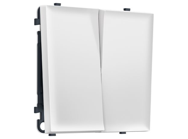 MS823010 Комплект механизма 2-кл выключателя SIGMA Белый мягкое касание 10A-250V QUANT PRO (SP8230, PR115)