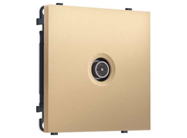 MS893005 Комплект механизма TV розетки оконечной экранированной SIGMA Золото Мягкое касание 5-1000MHz 3dB QUANT PRO (SP8930, PR199)