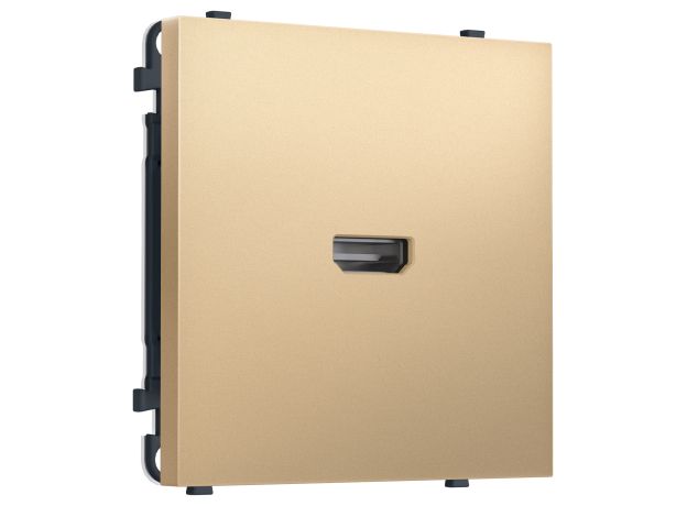 MS894030 Комплект механизма розетки HDMI 2.1 SIGMA Золото Мягкое касание 30V/900MS 4K-120HZ 8K-60Hz QUANT PRO (SP8940, PR223)