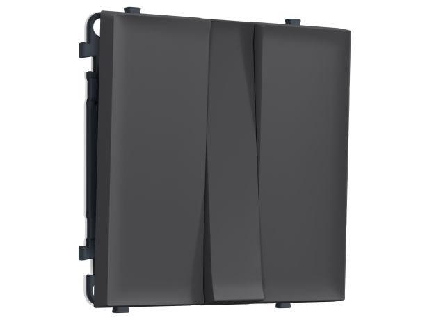 MS905010 Комплект механизма 3-кл выключателя SIGMA Графит Мягкое касание 10A-250V QUANT PRO (SP9050, PR133)