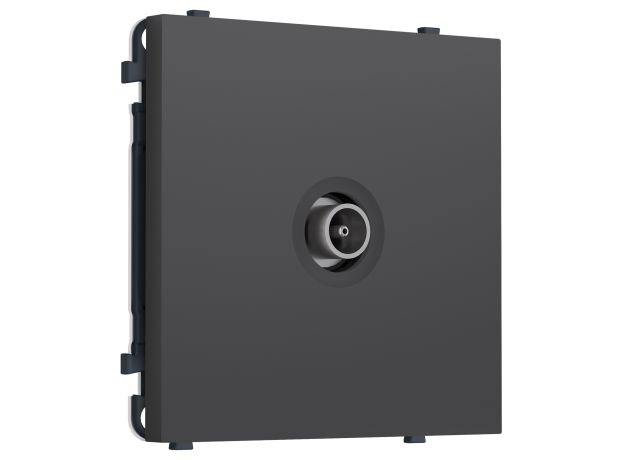 MS913010 Комплект механизма TV розетки оконечной SIGMA Графит Мягкое касание 50-870 MHz 1dB QUANT PRO (SP9130, PR202)