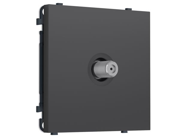 MS913050 Комплект механизма TV розетки SAT SIGMA Графит Мягкое касание 5-2400MHz 3.5dB QUANT PRO (SP9130, PR215)