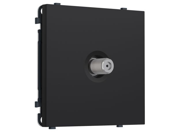 MS993050 Комплект механизма TV розетки SAT SIGMA Черный Мягкое касание 5-2400MHz 3.5dB QUANT PRO (SP9930, PR215)