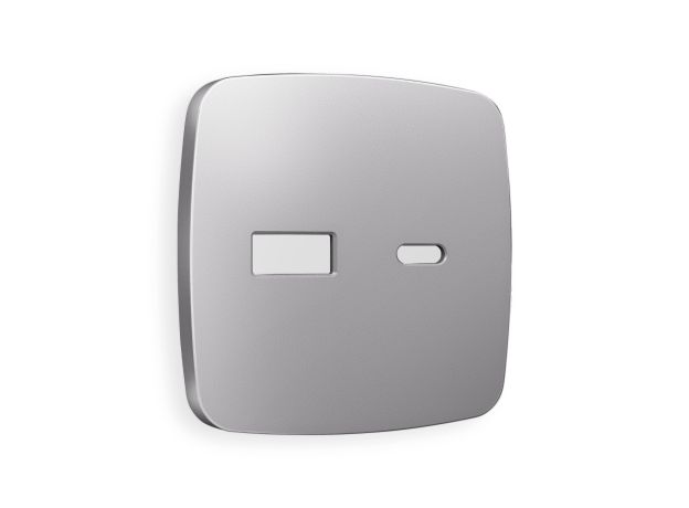 OP5110 Лицевая панель OMEGA (Сталь матовый) для розетки 2USB тип A+C QUANT