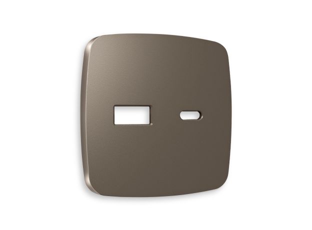 OP6410 Лицевая панель OMEGA (Темная бронза матовый) для розетки 2USB тип A+C QUANT