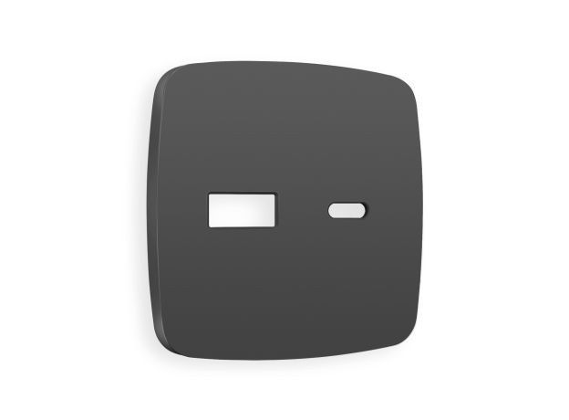 OP9110 Лицевая панель OMEGA (Графит Мягкое касание) для розетки 2USB тип A+C QUANT